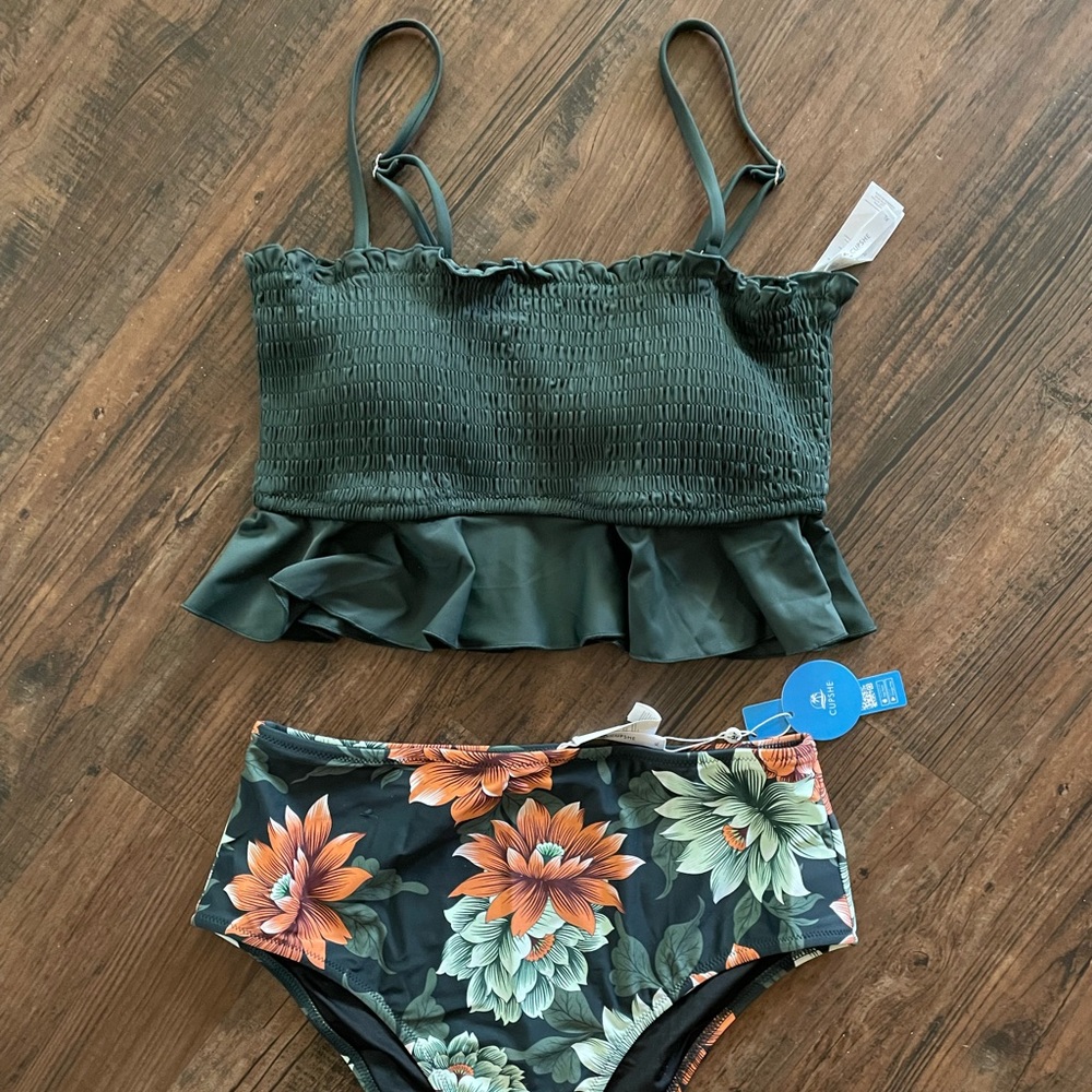 Cupshe high waisted ruffle bikini